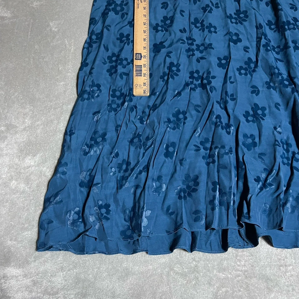 Hatch Dress Womens Medium 2 Blue Floral Short Sleeve The James Maternity - Image 2 of 4