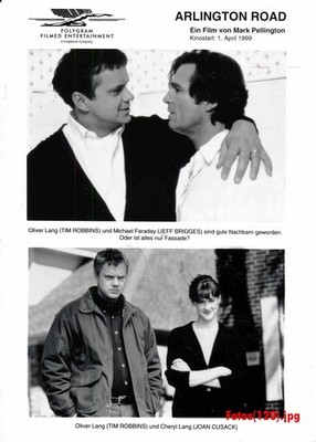 Arlington Road - Joan Crusack - Tim Robbins - 3 Pressefotos - 15x21cm (3738)