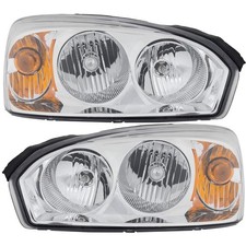 Headlights Set Halogen For 2004-2008 Chevrolet Malibu Headlights Set Halogen For 2004-2008 Chevrolet Malibu