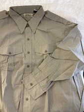 NIP LL Bean khaki safari button down size 16-16.5 L-XL Long