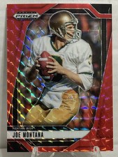 2025 Panini Prizm Draft Picks - Joe Montana #184 Red Finite Prizm /125