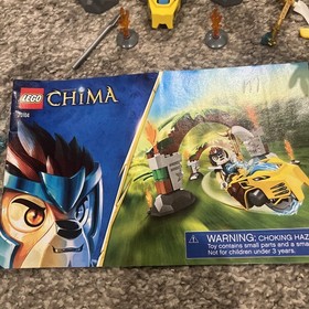 LEGO LEGENDS OF CHIMA Jungle Gates 70104 ~ 100% COMPLETE w Manual (No Cards/Box)