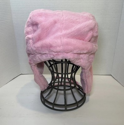 DOMO Kun PINK Cartoon Y2K Soft Ushanka/Trapper Hat Beanie