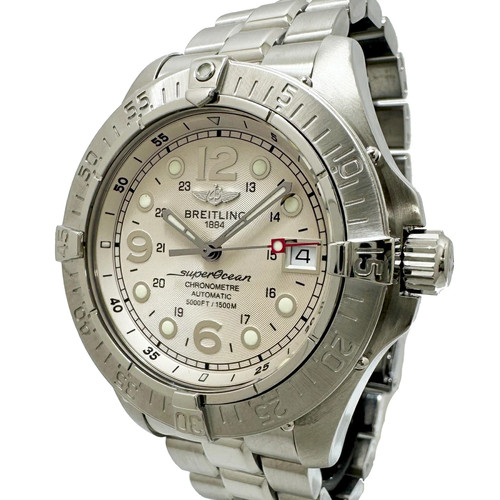 BREITLING SUPEROCEAN A17360 Automatic White Dial Chronometer S...