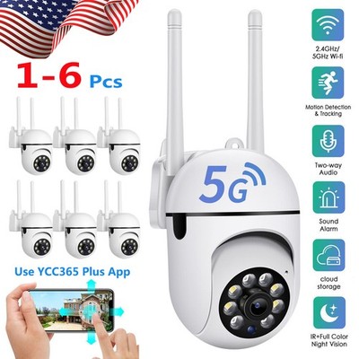 5G WiFi 360° Light Bulb Camera System Smart Home Security 1080P FHD Wireless Lot