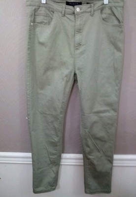 Risen Los Angeles Faded Green High Rise Stretchy  Skinny 2XL Jeans