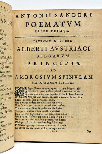 Antique Book Poetry SANDERUS Poemata Binding Ornate LOVANII 1651 - Picture 8 of 12