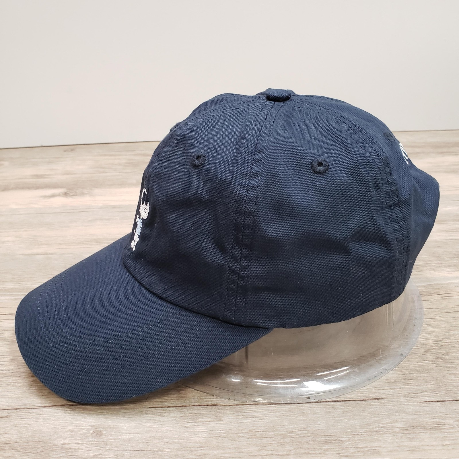 White Ella Hat Cap Strap Back Adjustable Blue Sno… - image 3