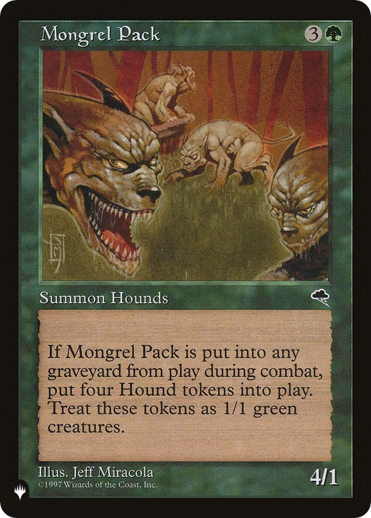 Mongrel Pack - 237 - NM The List Reprints (LIST)