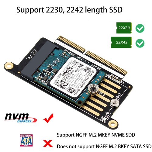 for M.2 NVMe SSD NGFF for Key for M to A1708 SSD Slot Adapter for Pro A1708 2017 - Afbeelding 6 van 8