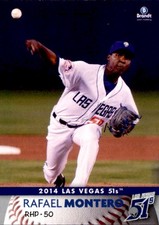 2014 Las Vegas 51s Brandt #19 Rafael Montero Dominican Republic DR Baseball Card
