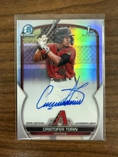 2023 Bowman Chrome Cristofer Torin 1st Bowman Chrome Auto Refractor /499 DBACKS