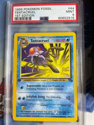 Tentacruel (1st Edition) graded PSA 9 for sale on eBay