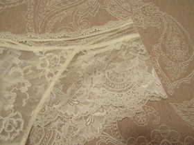 LISE CHARMEL Ivory Lace Boy Shorts Bikini Panties "Art et Volupte"--XL--NWT's