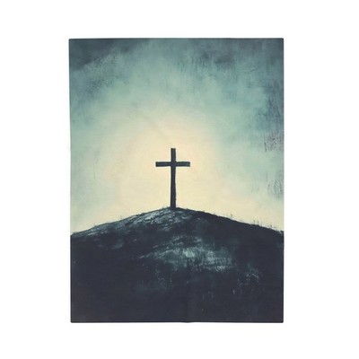 Christian Cross Ultra Soft Plush Throw Blanket Cozy Warm Bed Couch Sofa Faith