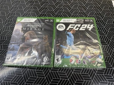 2 GAMES - Assassin's Creed Mirage And EA Sport FC24 (Xbox One, Xbox Series X)