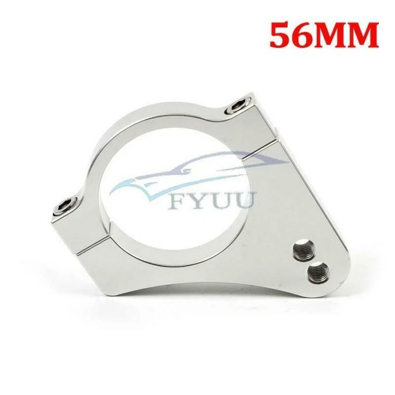 Amortiguador de dirección de motocicleta 56 mm soporte de abrazadera de montaje de horquilla reducir la vibración de la palanca Foto 3 de 4