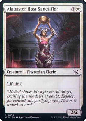 Magic - Alabaster Host Sanctifier - [MOM - 4 Near Mint]