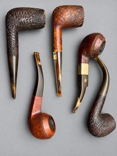 Vtg Tobacco Pipes (3) GBD, Sasieni One Dot WW2 Era & 93 KM