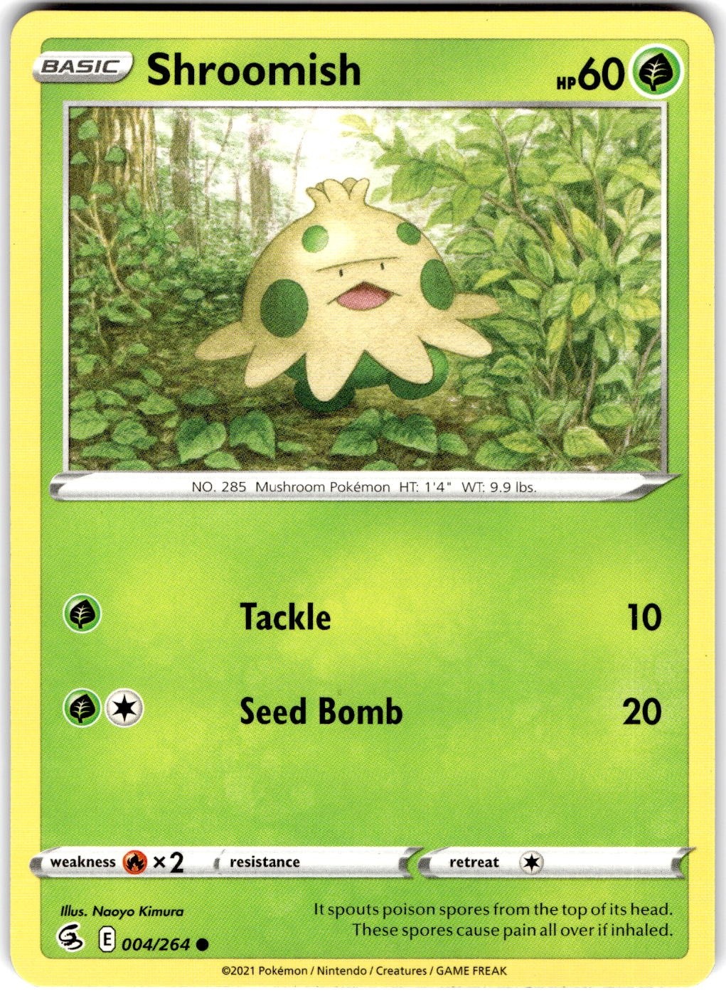 Pokemon Shroomish Fusion Strike 4 Non Holo English