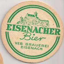 VEB Brauerei Eisenach - alter Bierdeckel / Bierfilz "Eisenacher Bier aus der DDR
