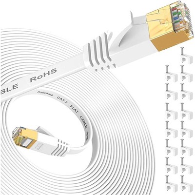 Ethernet Kabel 20m, Cat7, Lan Kabel, High Speed, vergoldet, geschirmt, geeign...