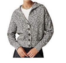 J.Crew Sailor-collar cardigan in marled yarn XS