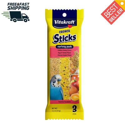 Vitakraft Crunch Sticks Variety Pack Parakeet Treats 2.5 oz