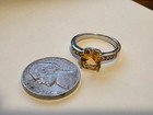 STERLING 925 ORANGE CZ RING SIZE 9 LJ HALLMARK? — photo 6