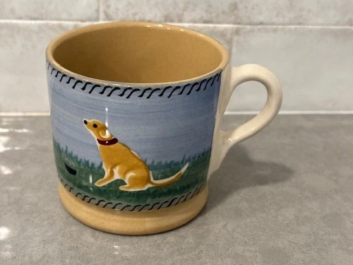 Nicholas Mosse Irish Pottery Dog Landscape Mug Small Made In Ireland 2.75”