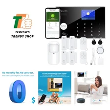 Smart Alarm System with TFT Display - 100 Wireless Zones for Maximum Safety