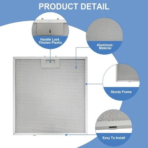 2Pcs WA0575 Filtre à hotte pour Vissani 30in Modèles de montage mural en pyramide