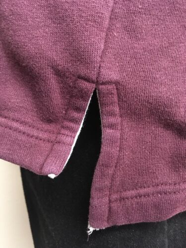 FELPA SPELLOUT BOSS vintage anni 90 ricamata bordeaux XXL hip hop - Foto 9 di 12