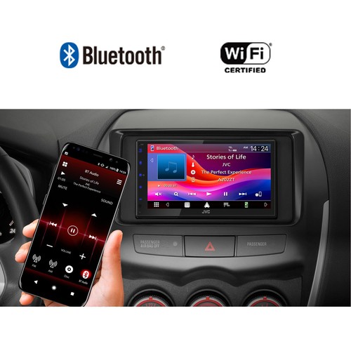 JVC 6.8" Touchscreen WiFI Bluetooth Receiver, 2x 4" + 2x 5.25" Speaker, Wire - Picture 8 of 8