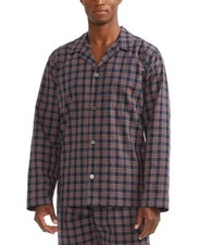 Polo Ralph Lauren Men's LS Pajama Sleep Shirt XL Blue Multi Wesley Plaid