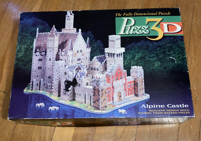 Vintage 1994 Puzz-3D Alpine Castle | Super Challenging 3D Puzzle