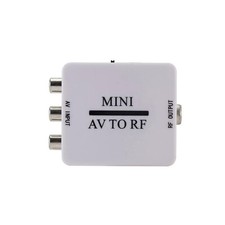 RCA/Composite A/V To RF/Coax/Coaxial Converter RF Modulator AV 2 COAX Adapter