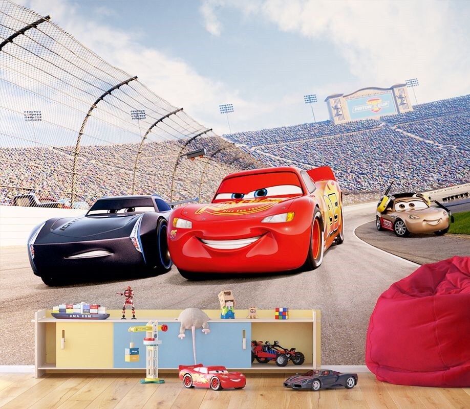 Disney Cars Wallpaper Mural ( complete mural size 360 x 270 cm) large bedroom