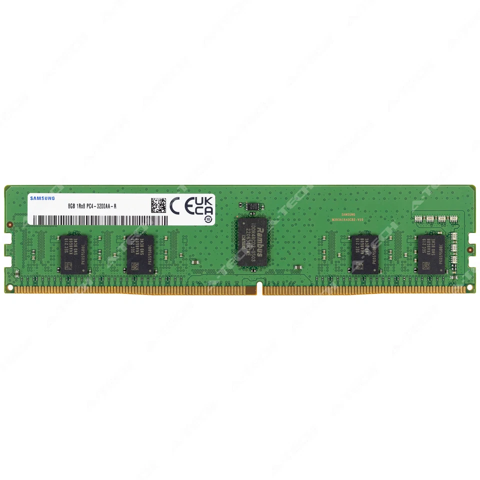 Memoria RAM de servidor registrada Samsung 8 GB 1Rx8 PC4-3200 RDIMM DDR4-25600R ECC REG