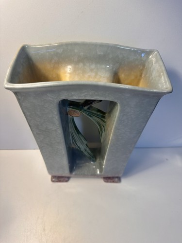 Roseville Pottery “ Pinecone Artwood” Stone Gray Planter # 1060-12” In 1951 - Picture 17 of 24