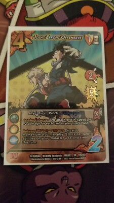 Universus My Hero Academia CCG  Crimson Rampage Joint Effort Offensive SR 