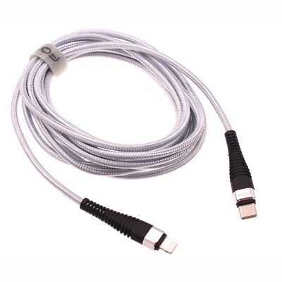 For iPhone 11 12 13 14 iPad 6ft PD Cable USB-C to iPhone Fast Charger Power Cord