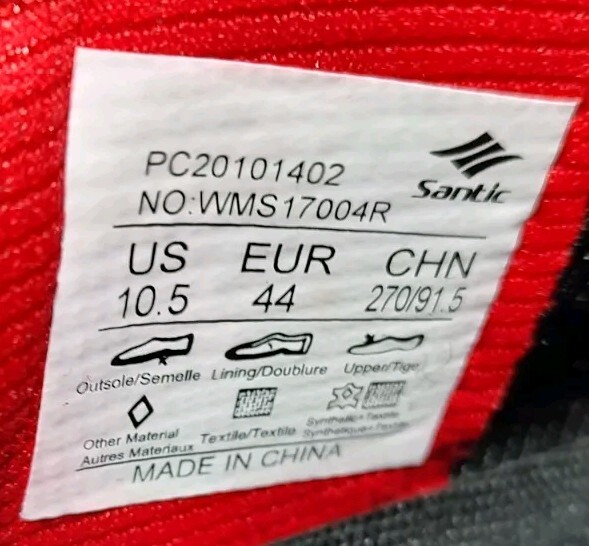 Santic Unisex Bike Cycling Shoes WMS17004R size 44 - New Open Box Free Shipping 