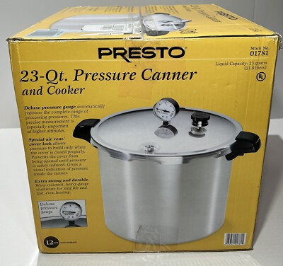 Pressure Cooker Presto 23 Quart Pressure Canner Weight Presto 23