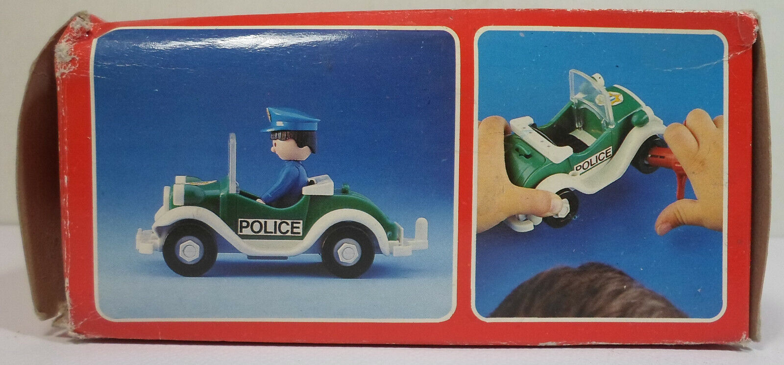 VINTAGE 1990 TOY CARRERA POLICEMEN SET POLICE PATROL CAR PLAY OK 12101 MIB