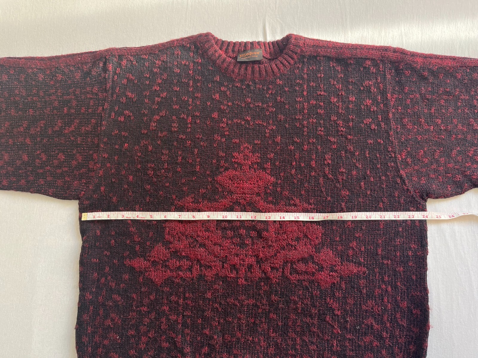 Maglione pullover YSL uomo Yves Saint Laurent maglia vintage taglia XL