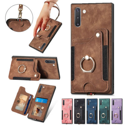 Strap Ring Card Slot Phone Case For Xiaomi 11 12T 13T Pro Redmi Note 13 13C K70 