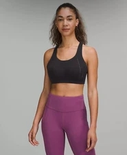 Lululemon AirSupport High Support Bra Black / Asphalt Grey Size 34D MSRP $98