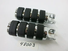 48003 LARGE CHROME CRUSIER PEGS FOR HARLEY XL 54-90 AND BIG TWIN 4SPEED 71-85