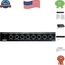 Compact 4-Band Car Audio Equalizer with Variable Subwoofer Filter & Gold Outputs